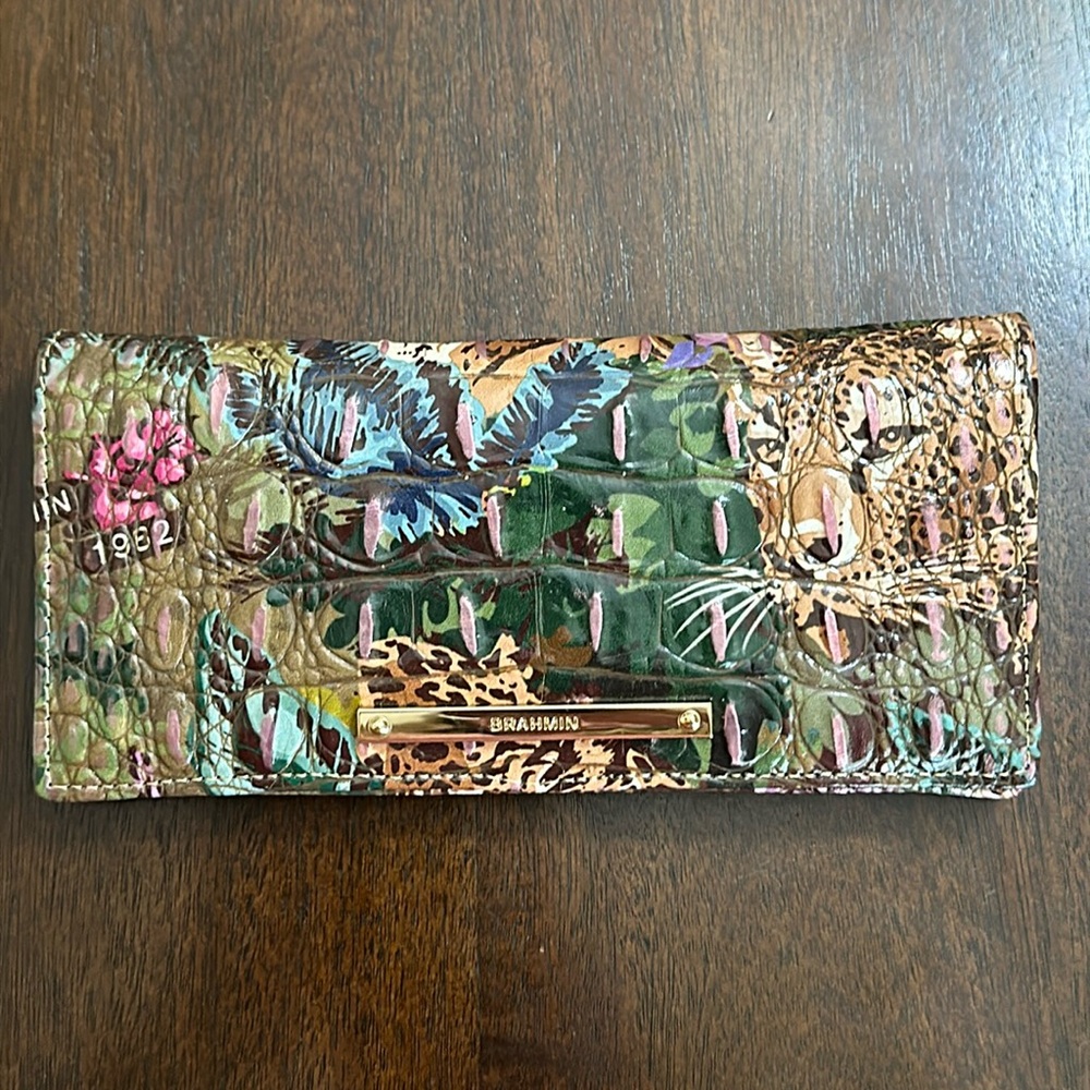 Brahmin Adelle Wallet in Acadia Ombré Melbourne print